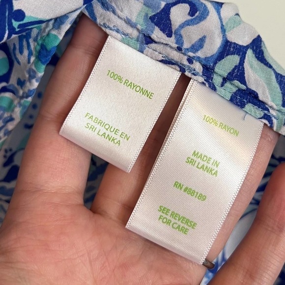 Lilly Pulitzer Willa Blouse Royal Purple 60 Animals Print Size XXS Resortwear - Picture 9 of 9